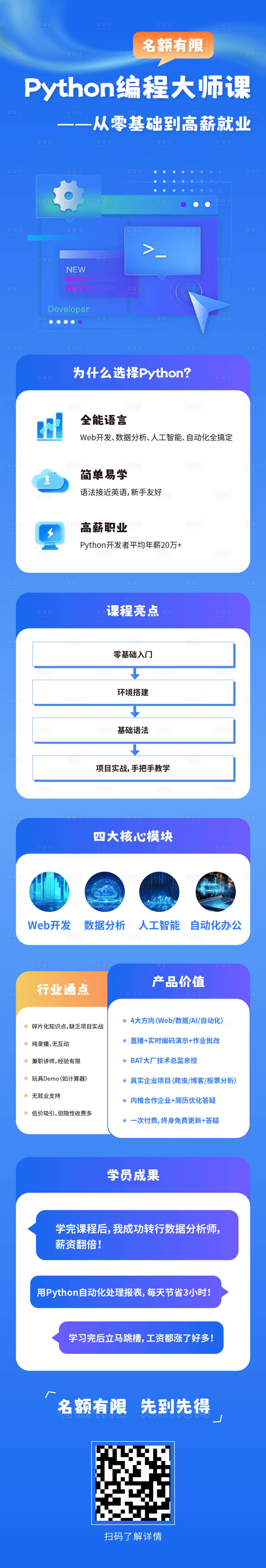 源文件下载【享设计】搜索编号：36060032418912659【Python编程课程团购海报】