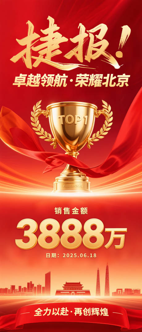 源文件下载【享设计】搜索编号：83440032520118846【喜报海报】