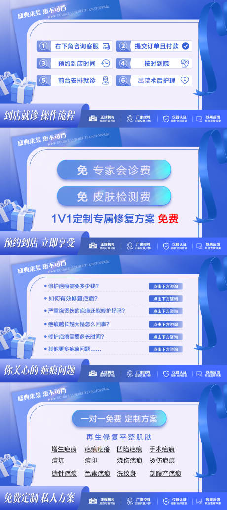 源文件下载【享设计】搜索编号：91720032319131519【到店会诊步骤详情页横图】