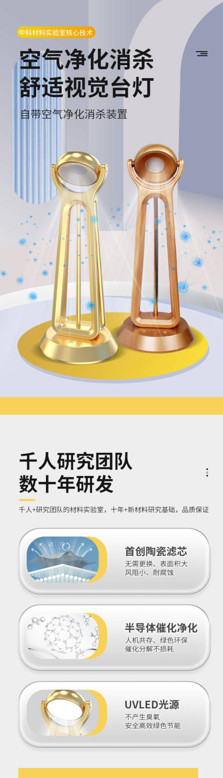 源文件下载【享设计】搜索编号：77690032275936352【去甲醛台灯促销电商详情页】