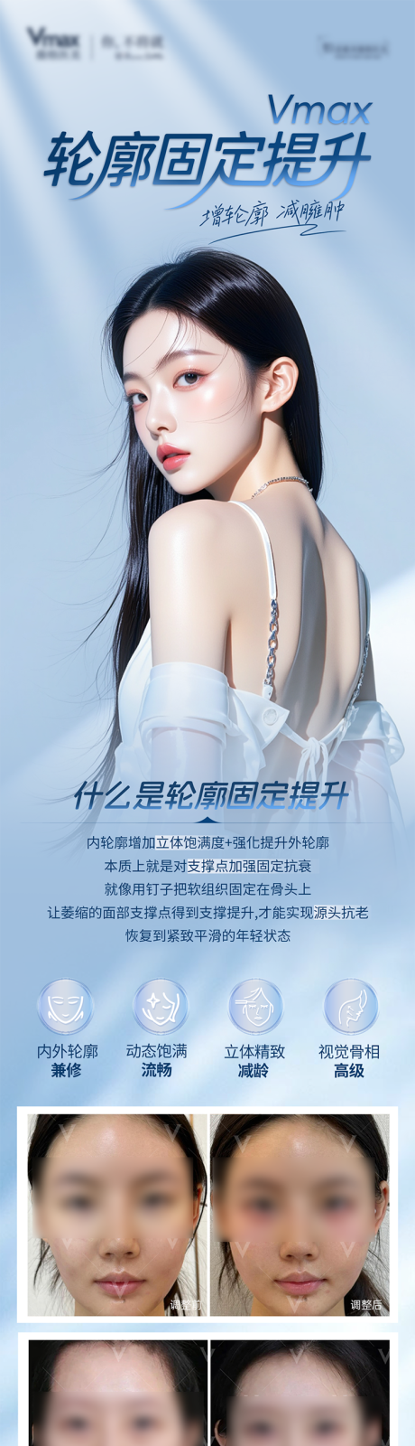 源文件下載【享設計】搜索編號：89090032813897271【醫美輪廓固定提升韌帶案例長圖海報】