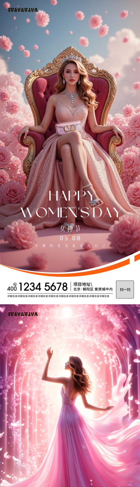 源文件下載【享設(shè)計(jì)】搜索編號：51150032452079566【女神節(jié)系列海報】