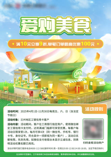 信用卡优惠海报