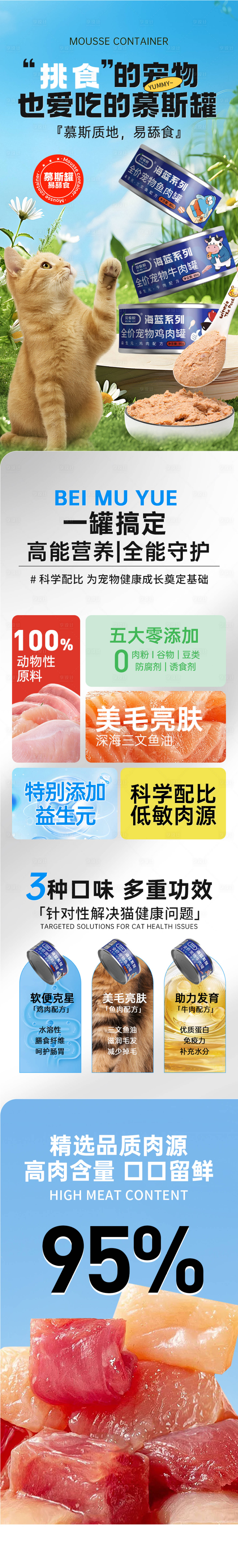 源文件下載【享設計】搜索編號：11280032402586955【寵物貓咪慕斯罐頭詳情頁】