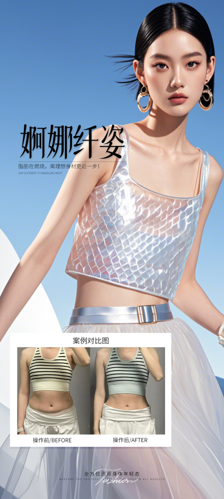 源文件下載【享設(shè)計】搜索編號：29070032278918947【纖姿美體海報】