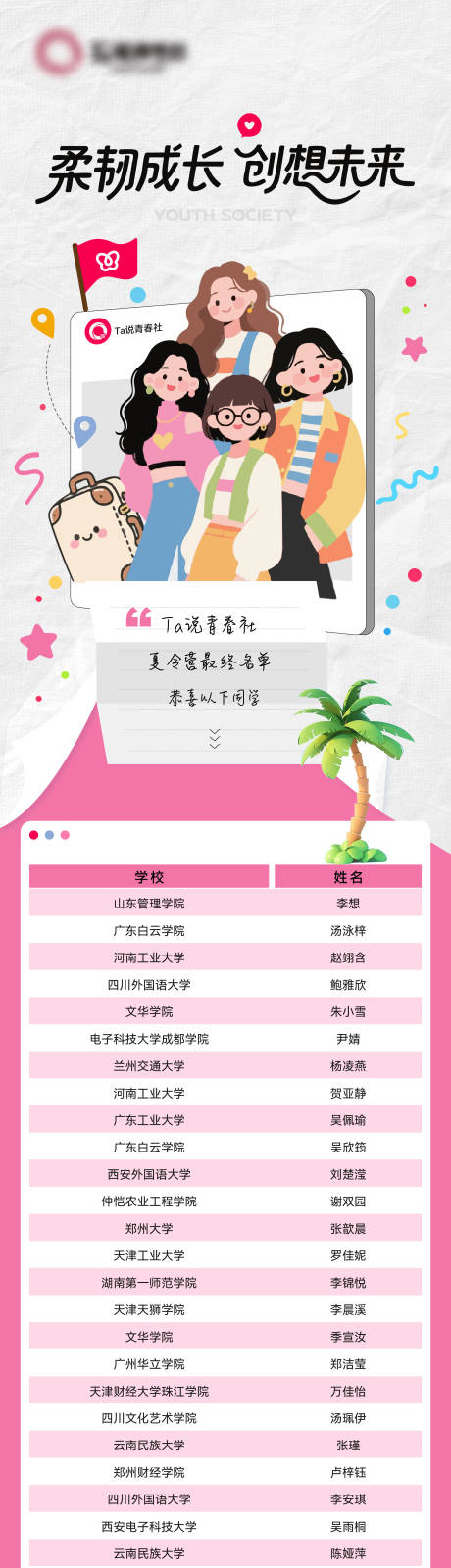 源文件下载【享设计】搜索编号：51010032510865848【夏令营名单插画长图】