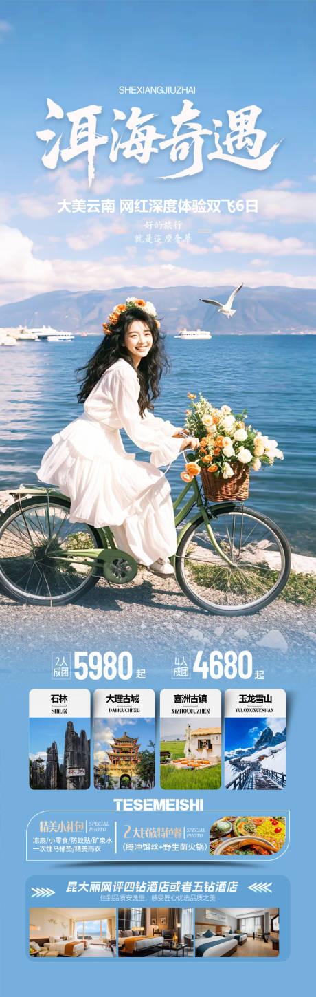 源文件下载【享设计】搜索编号：10020032610604810【云南洱海旅游海报设计】