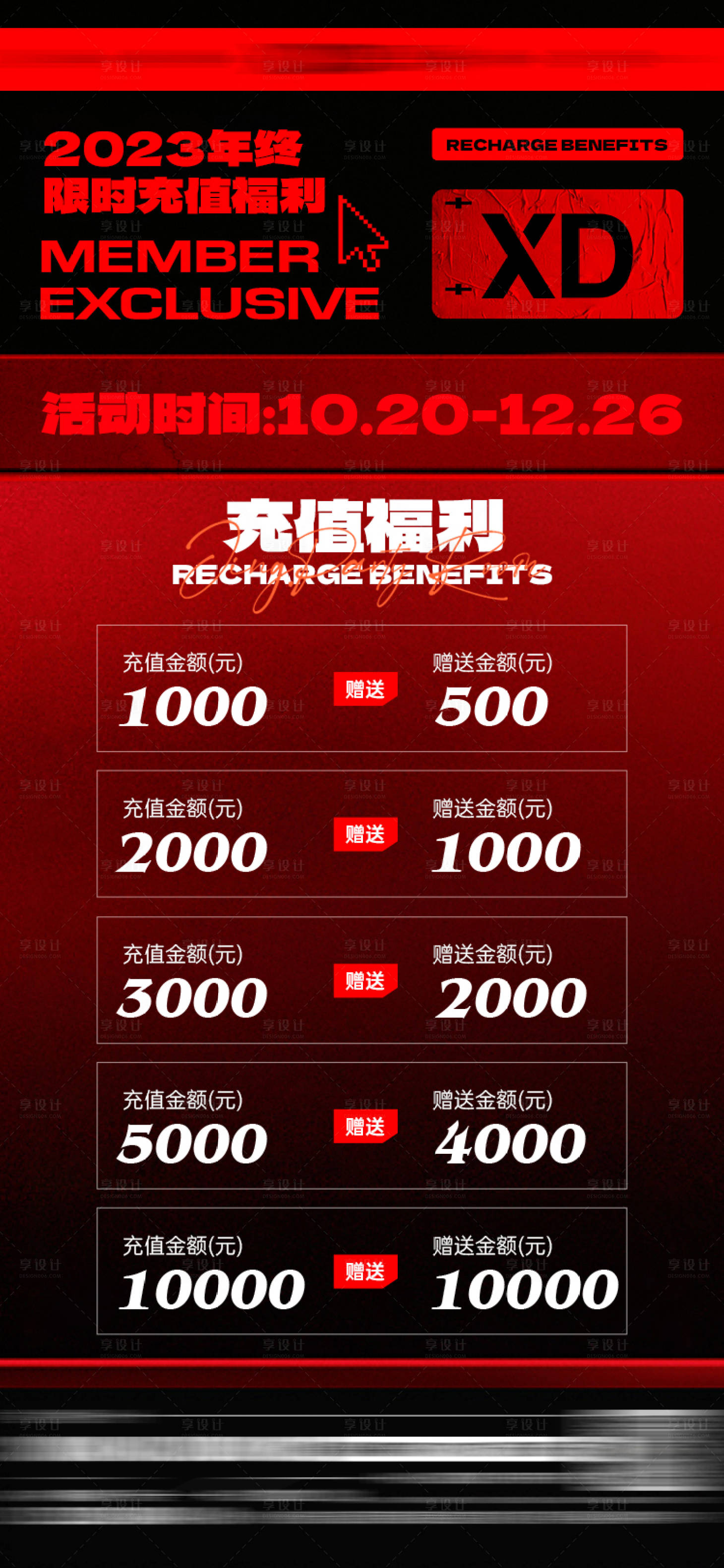 源文件下載【享設計】搜索編號：14270032449224658【酒吧會員充值活動海報】