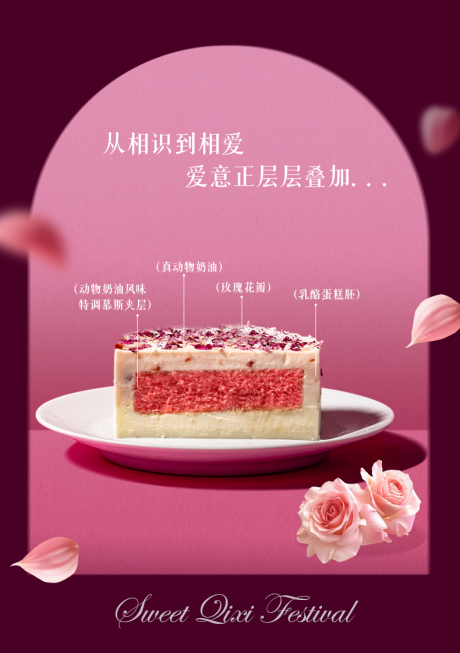 源文件下載【享設(shè)計(jì)】搜索編號：23060032468782125【七夕蛋糕甜點(diǎn)海報(bào)】