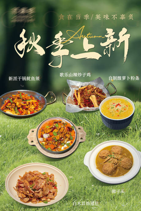 源文件下載【享設(shè)計(jì)】搜索編號(hào)：20880032402393256【秋季上新菜品海報(bào)】