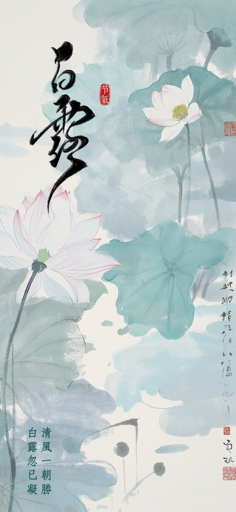源文件下載【享設計】搜索編號：10830032308912679【白露節氣海報】