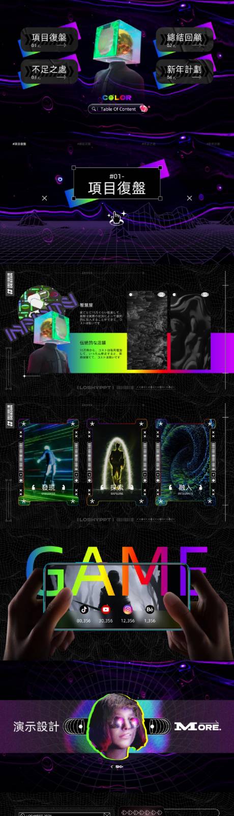 源文件下載【享設計】搜索編號：45800032560232490【酸性潮流年終總結PPT】