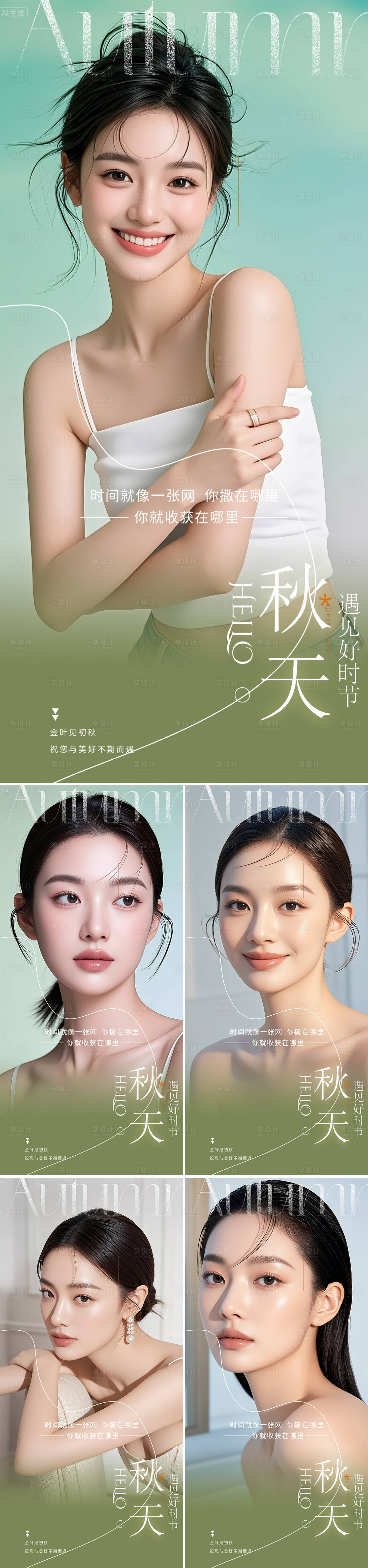 源文件下載【享設計】搜索編號：66660032502074958【醫美早安人物海報】