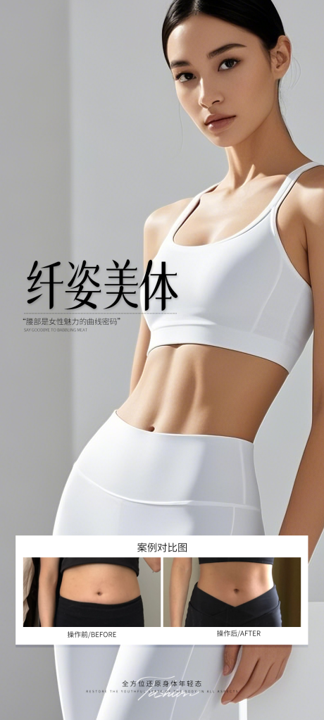 源文件下載【享設計】搜索編號：52850032425404750【纖姿美體腰腹案例海報】