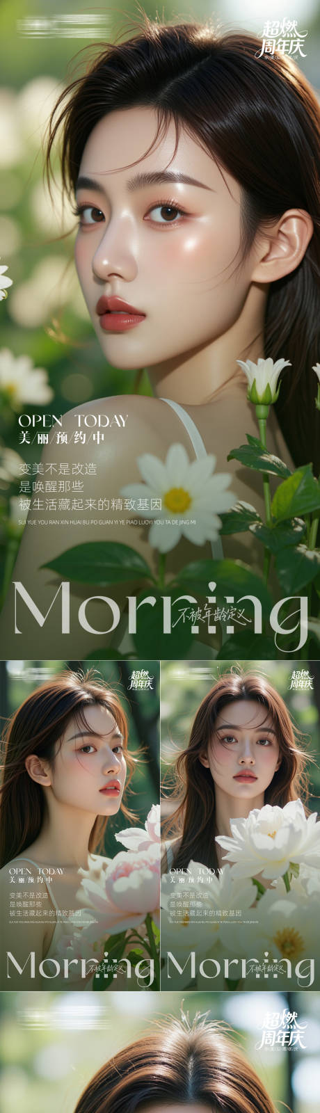 源文件下载【享设计】搜索编号：50020032802533415【医美早安日签系列海报】