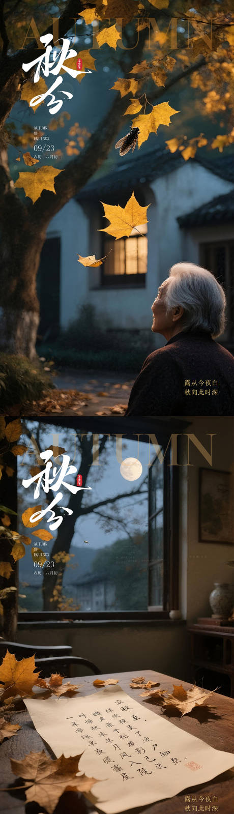 源文件下載【享設計】搜索編號：62820032817415852【秋分二十四節氣立秋海報】