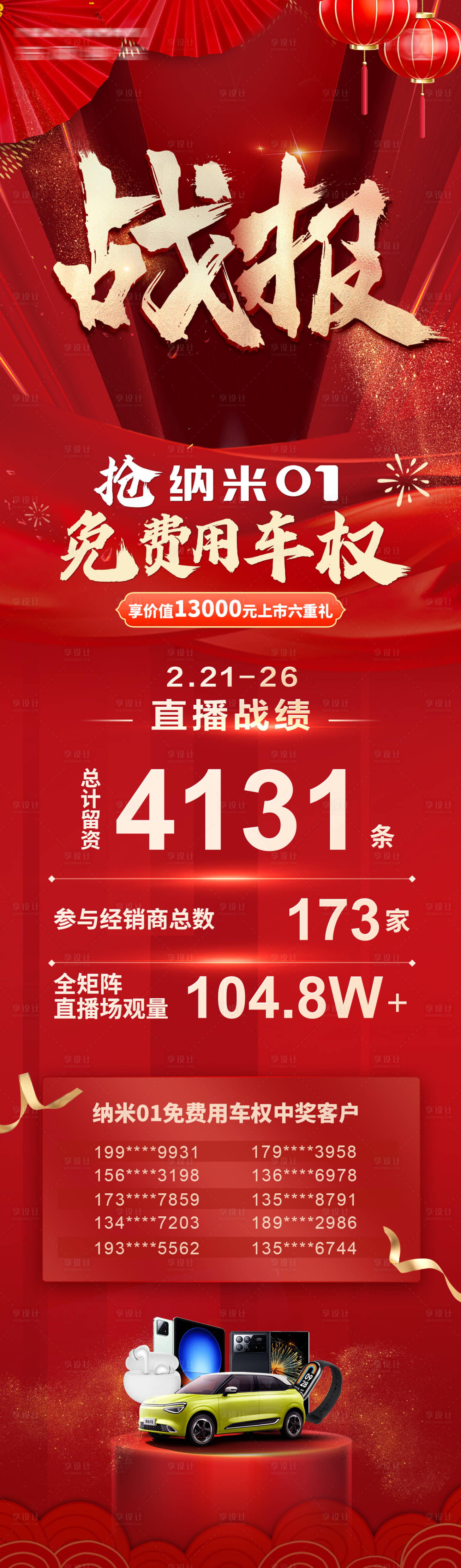 源文件下载【享设计】搜索编号：87070032503931287【汽车直播战报】