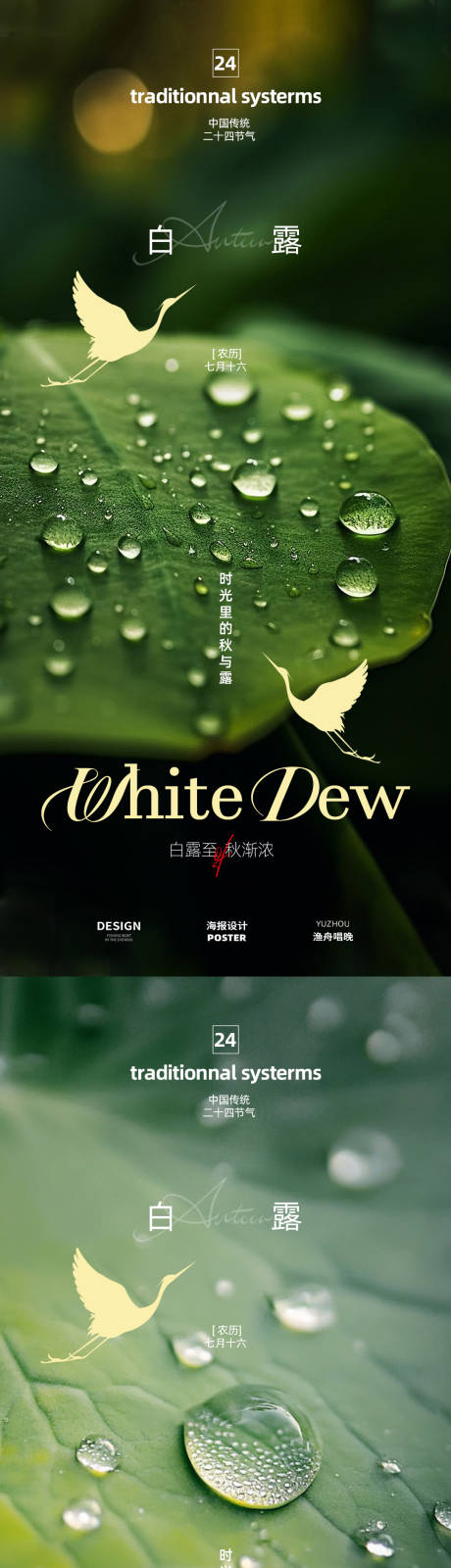 源文件下载【享设计】搜索编号：26170032747811127【白露节气海报设计】
