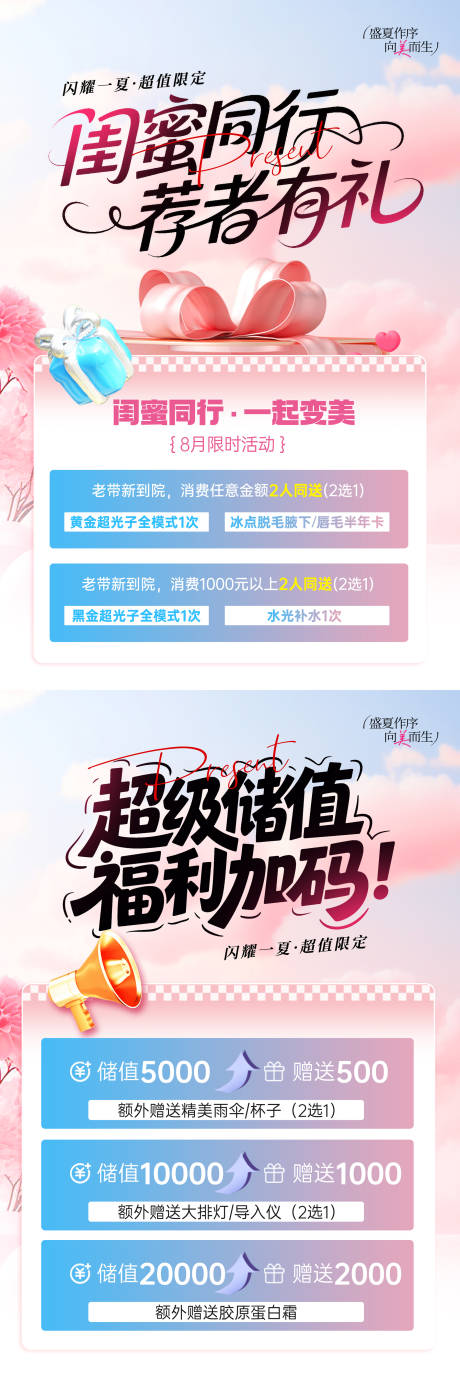 源文件下载【享设计】搜索编号：21310032277238560【医美积分兑换充值展板】