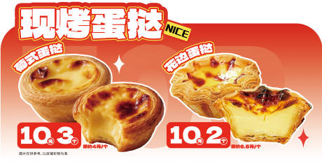 源文件下载【享设计】搜索编号：16830032422648570【现烤蛋挞烘焙美食甜品异型牌】