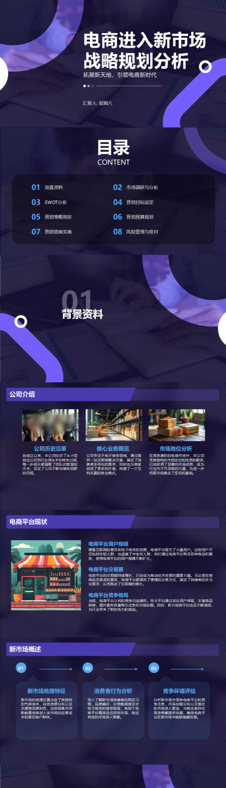 源文件下载【享设计】搜索编号：36250032563024437【电商进入新市场战略规划分析】