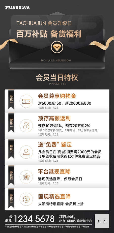 源文件下载【享设计】搜索编号：96520032452579883【奢侈品会员权益特权】