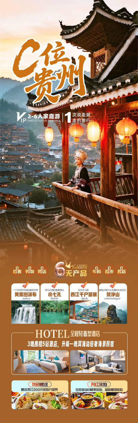源文件下载【享设计】搜索编号：77710032774278316【C位贵州旅游长图】