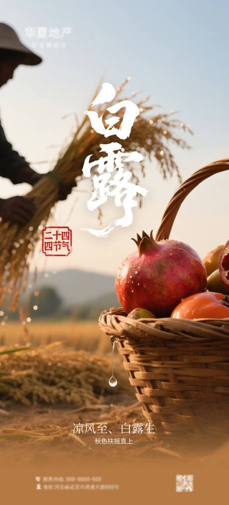 源文件下載【享設計】搜索編號：25250032343628805【白露節氣海報】