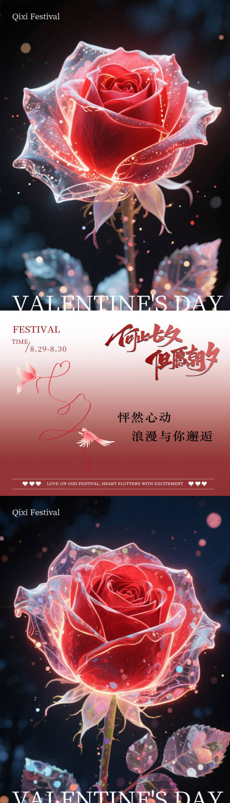 源文件下载【享设计】搜索编号：59330032376492035【七夕活动玫瑰海报】