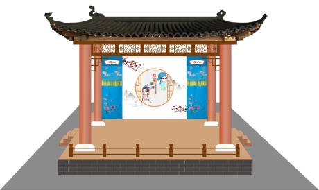 源文件下载【享设计】搜索编号：58990032369063292【古戏台氛围包装】