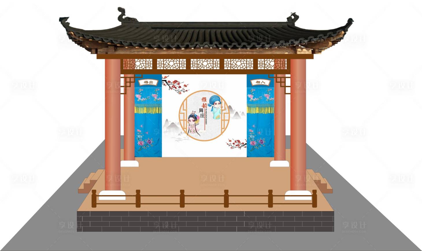源文件下載【享設(shè)計(jì)】搜索編號(hào)：58990032369063292【古戲臺(tái)氛圍包裝】