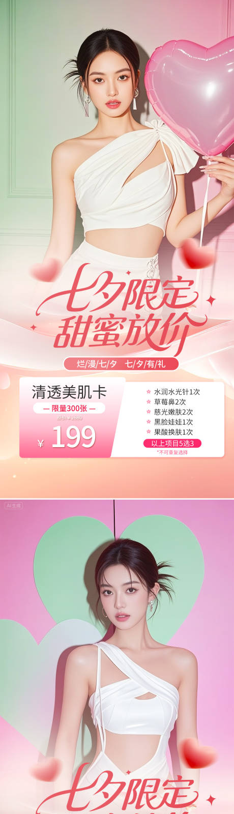 源文件下载【享设计】搜索编号：95490032390308367【美业七夕节活动海报】