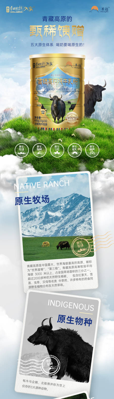 牦牛奶粉电商详情页