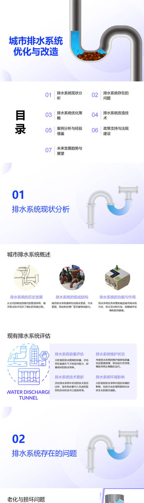源文件下载【享设计】搜索编号：29960032297515118【城市排水系统优化与改造PPT】