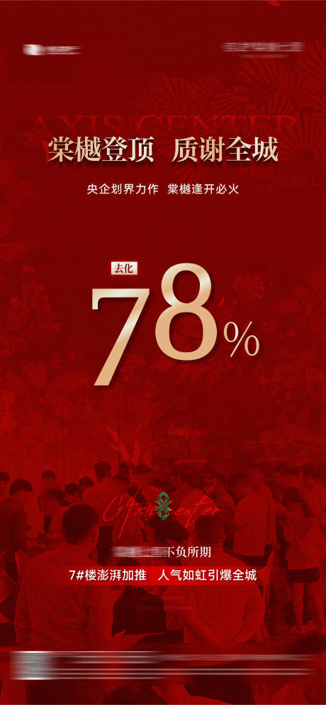 源文件下載【享設計】搜索編號：14980032527314239【地產人氣促銷熱銷數據數字海報紅稿】