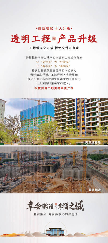 地产透明工程展板