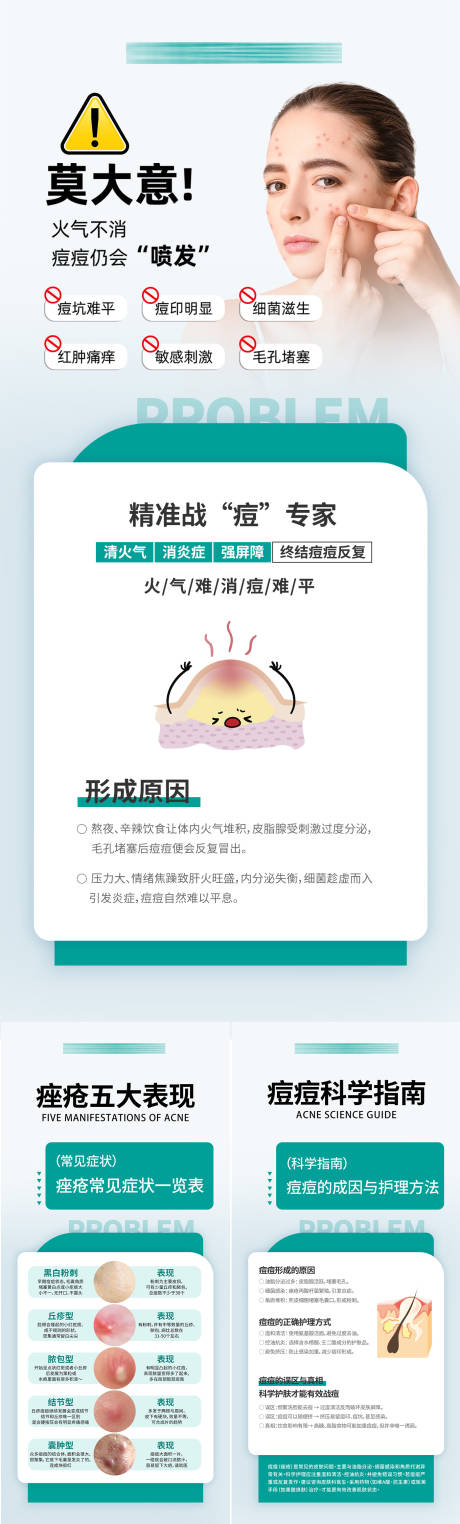 源文件下載【享設計】搜索編號：54930032585565208【祛痘痤瘡科普海報】