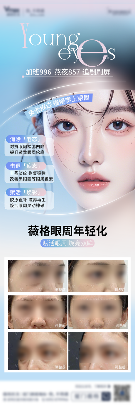 源文件下载【享设计】搜索编号：34430032701127704【医美眼周年轻化抗衰科普海报 】