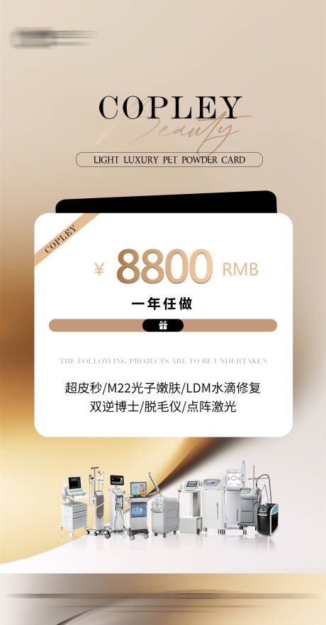 源文件下载【享设计】搜索编号：26990032815231869【医美卡项海报】