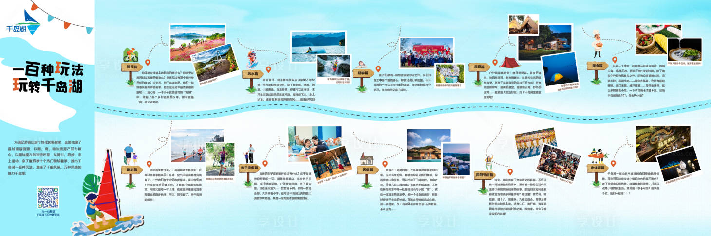 源文件下載【享設計】搜索編號：67050032276329225【千島湖旅游攻略海報展板】