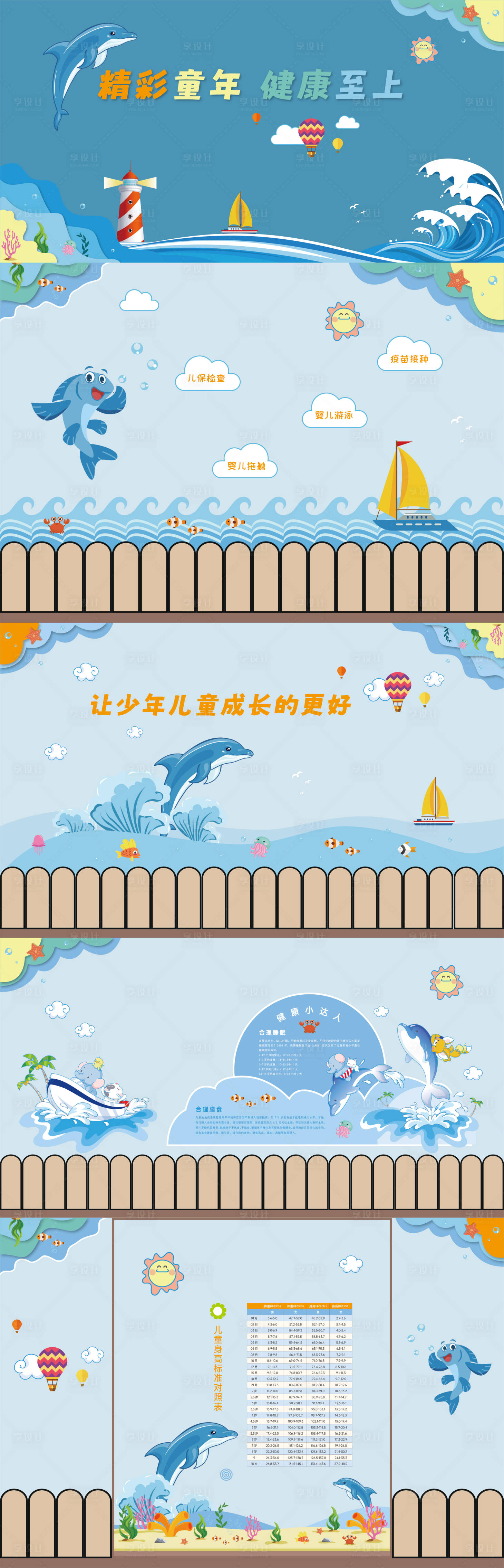 源文件下载【享设计】搜索编号：12430032575639169【医院儿童科文化墙】