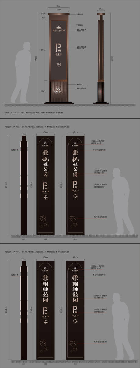 源文件下载【享设计】搜索编号：50990032488663098【地产公园停车场导视方案】