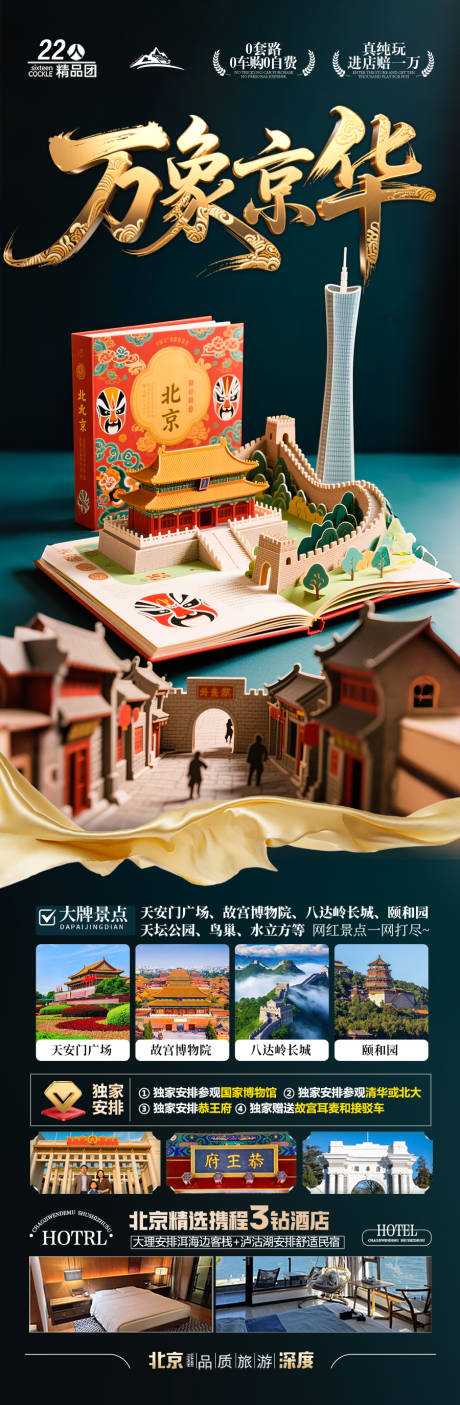 源文件下载【享设计】搜索编号：44970032548743698【北京旅游海报国庆十一秋季】