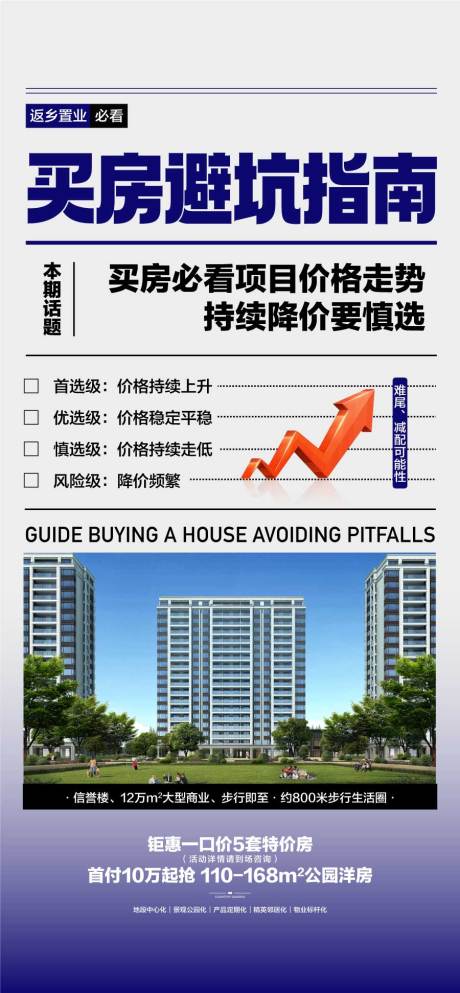 源文件下載【享設(shè)計】搜索編號：31610032379733023【買房避坑指南新聞發(fā)布海報】