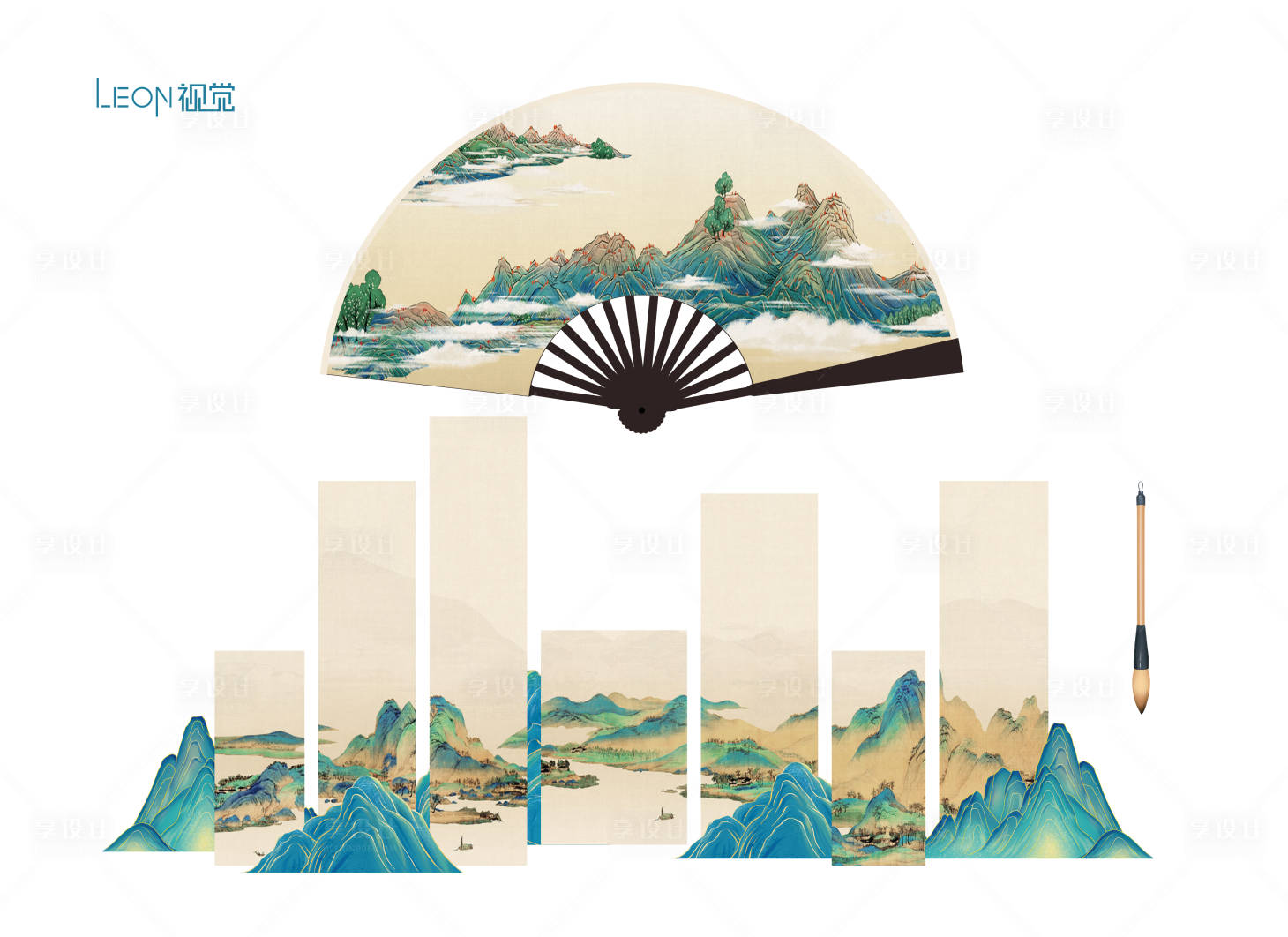 源文件下载【享设计】搜索编号：71400032432386147【古风美陈堆头设计】