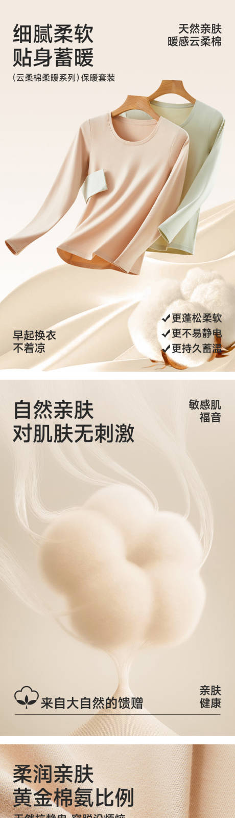 源文件下載【享設計】搜索編號：15250032927749237【女士全棉保暖套裝詳情頁】