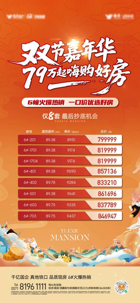 源文件下载【享设计】搜索编号：55370033310225587【地产双节特价房海报】