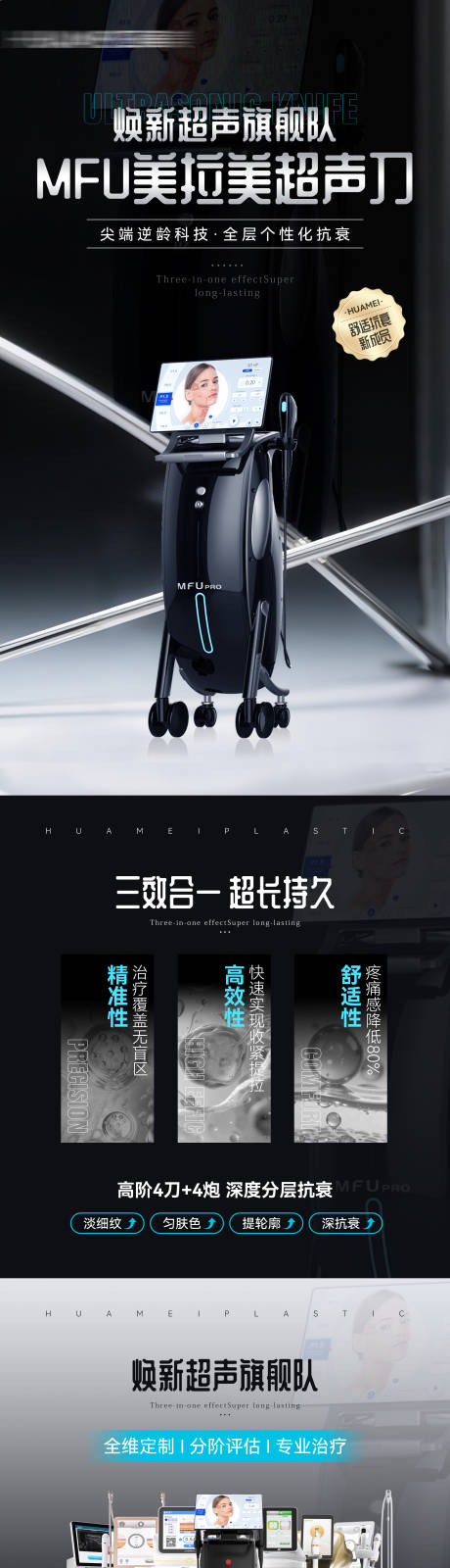 源文件下載【享設計】搜索編號：97890033211843645【醫美美拉美超聲刀長圖詳情】