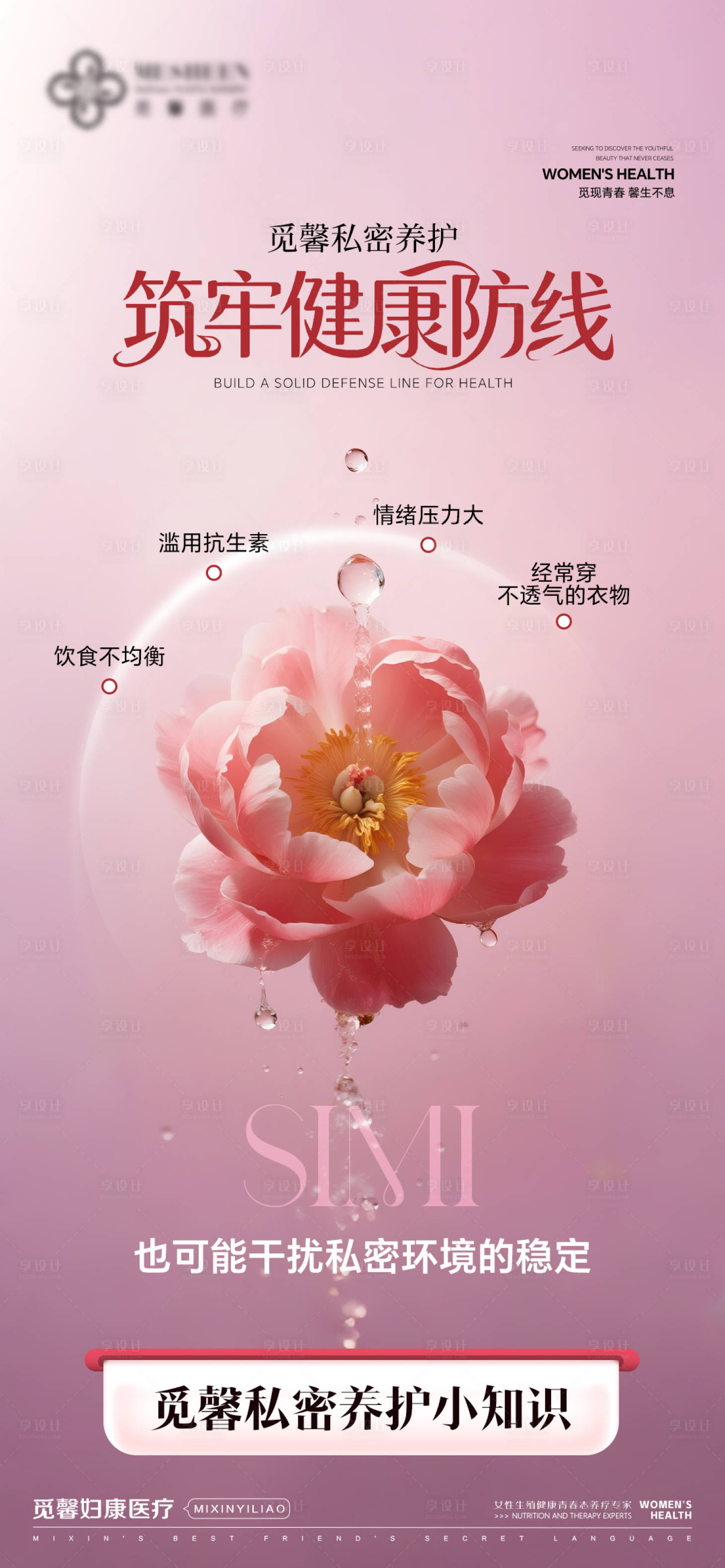源文件下载【享设计】搜索编号：75870033213625831【私密养护筑牢健康防线】