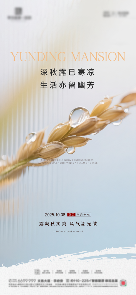 源文件下载【享设计】搜索编号：72430033278821537【寒露节气海报】